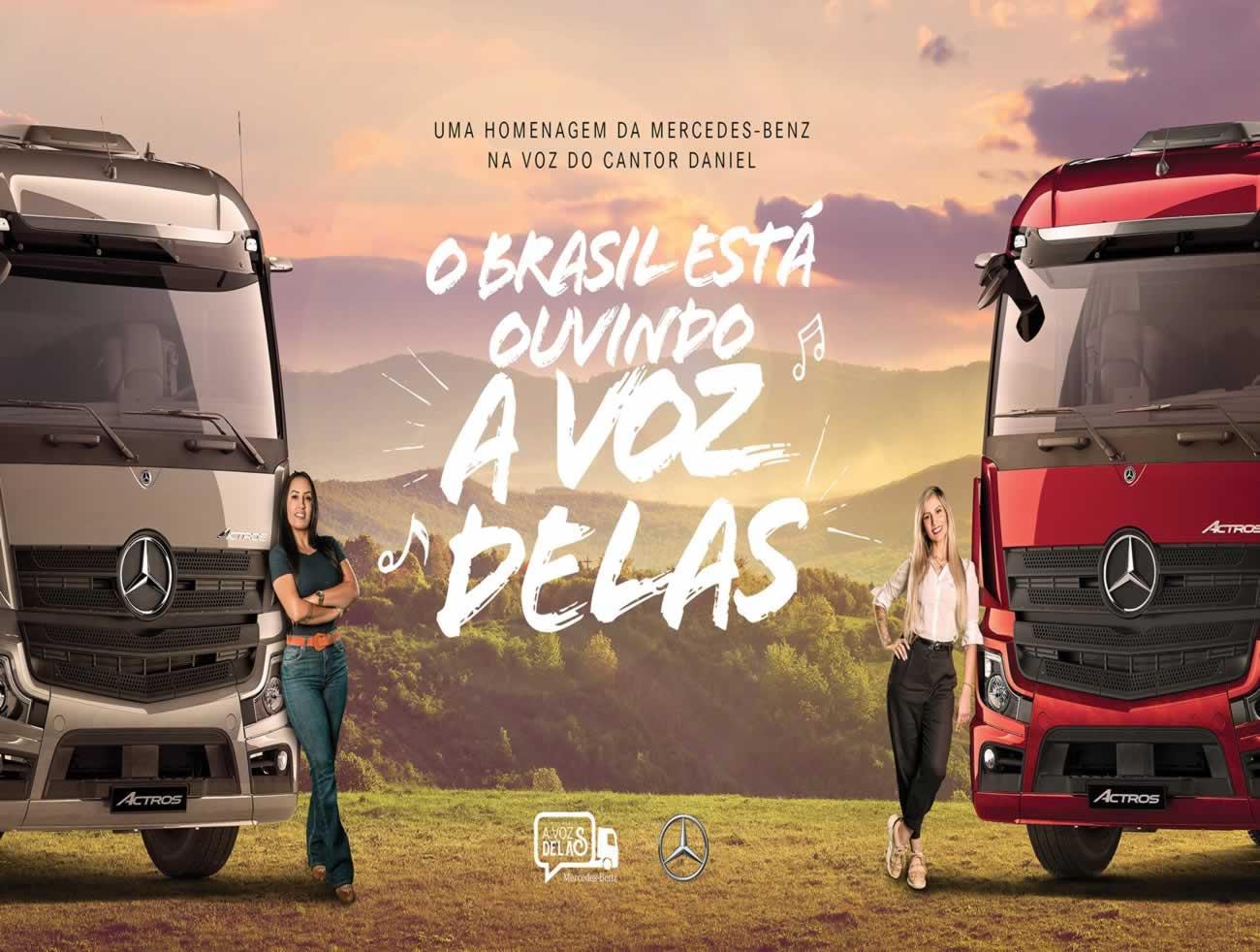 DANIEL CANTA PARA CAMINHONEIRAS E CRISTAIS DA MERCEDES-BENZ