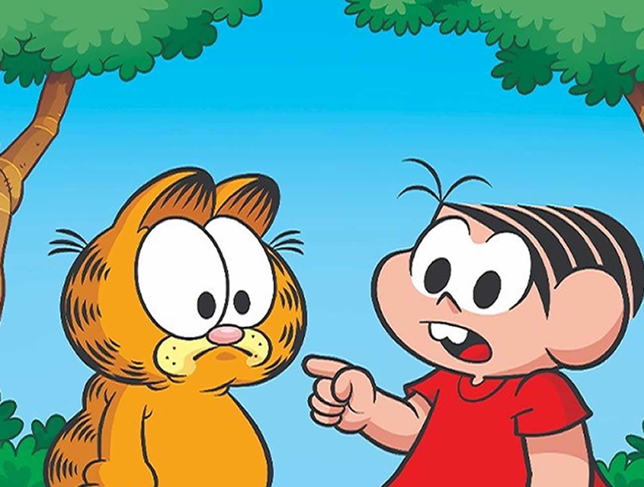 TURMA DA MÔNICA ENCONTRA GARFIELD NA HQ “O LÁPIS MÁGICO”