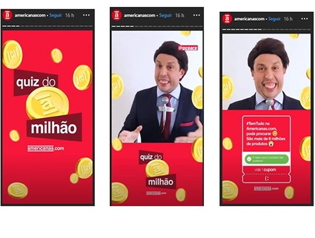 Americanas.com realiza quiz do milhão com humorista Ceará