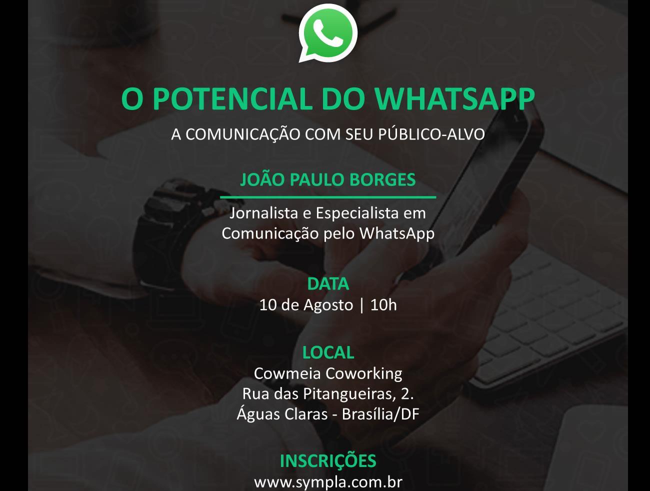 João Paulo Borges realiza palestra “O Potencial do Whatsapp”