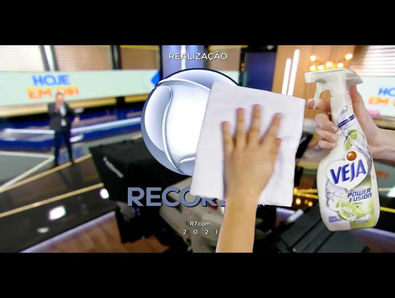 BETC HAVAS MOSTRA PODER DE LIMPEZA DE VEJA NA LOGO DA RECORD TV