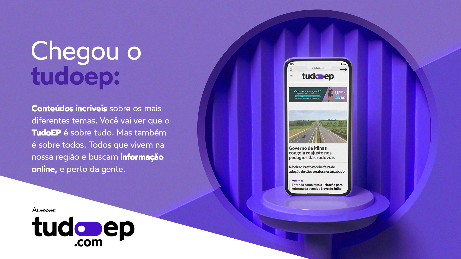 PORTAL NEWS ‘TUDO EP’ É LANÇADO NO INTERIOR DE SP