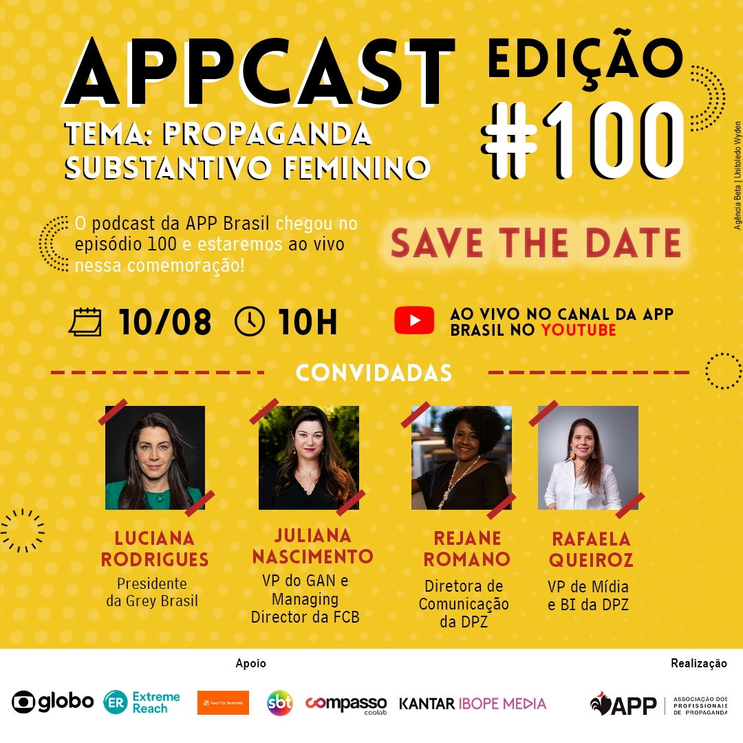 APP BRASIL CELEBRA NESTA QUARTA SEU PODCAST Nº  100