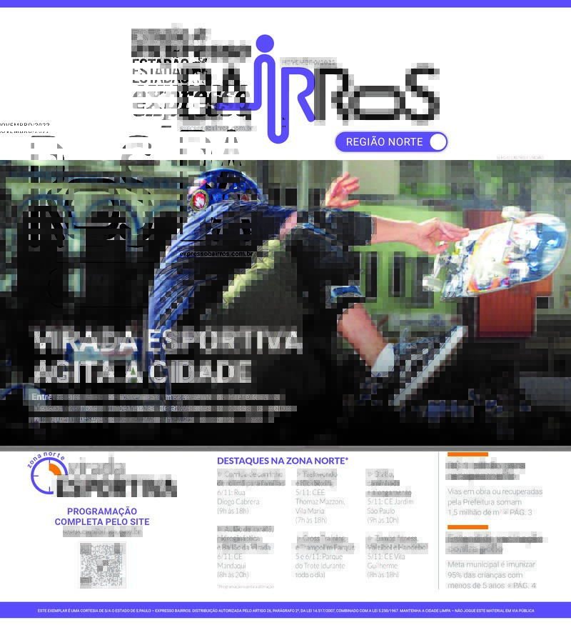 JORNAL LANÇA ESTADÃO EXPRESSO BAIRROS EM SP