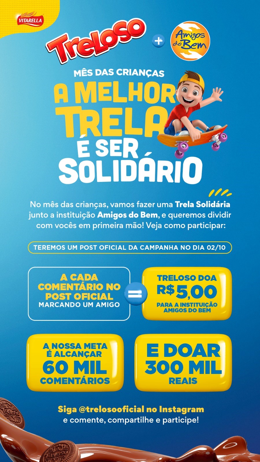 AMPLA AJUDA TRELOSO NA COLETA A AMIGOS DO BEM