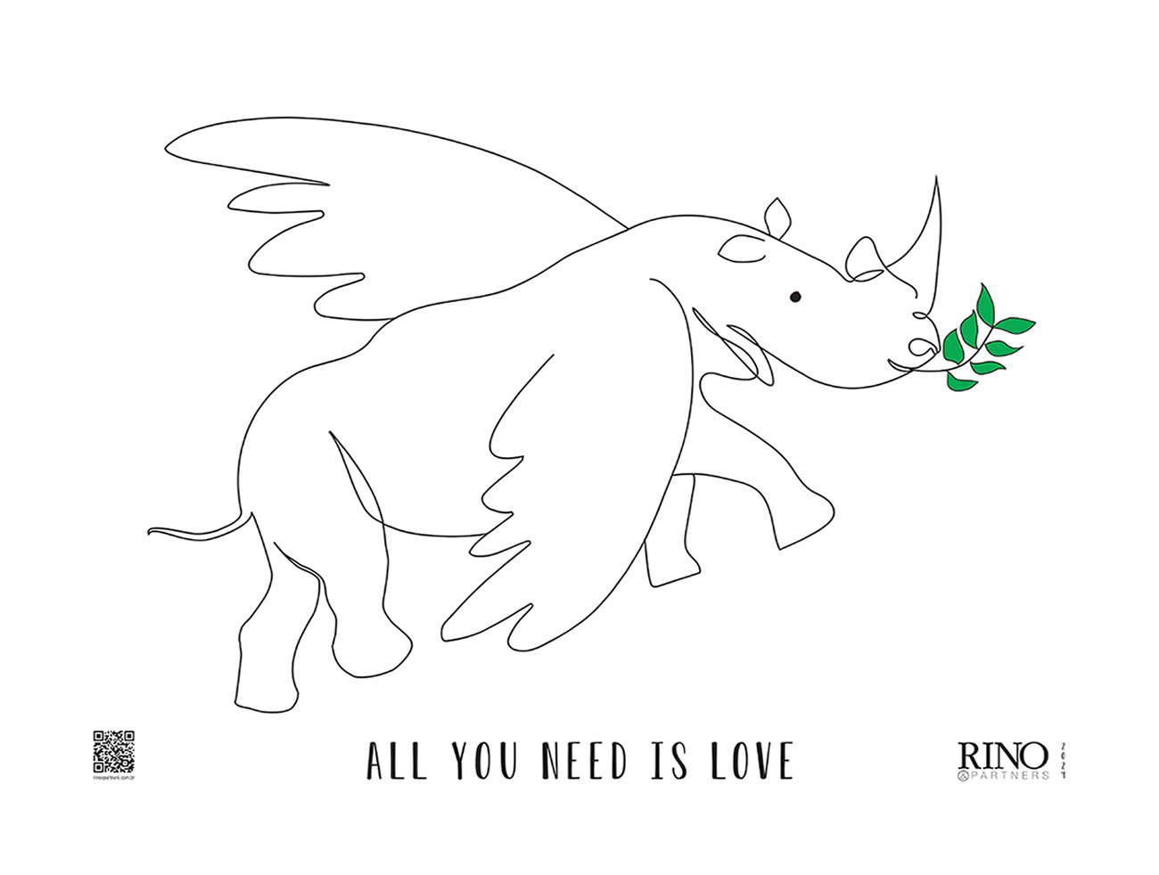 PÔSTER RINO&PARTNER TRAZ PAZ E “ALL WE NEED IS LOVE”