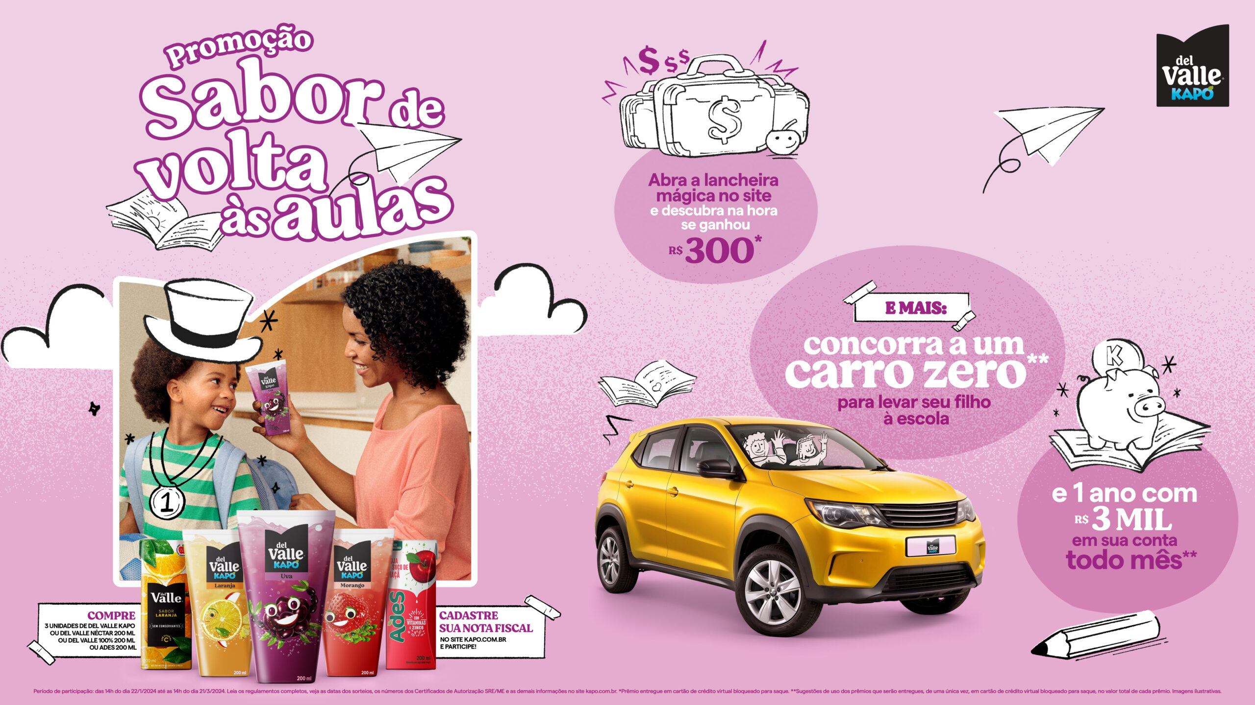 BULLET CRIA PROMOÇÃO DE PRODUTOS DEL VALLE KAPO