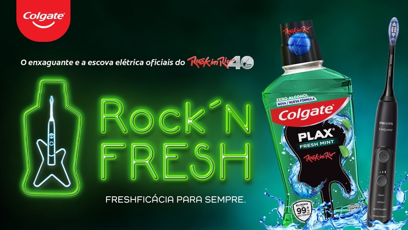 COLGATE PLAX PARTICIPA PELA 5ª VEZ DO ROCK IN RIO BRASIL E LANÇA CAMPANHA “ROCK’N FRESH”