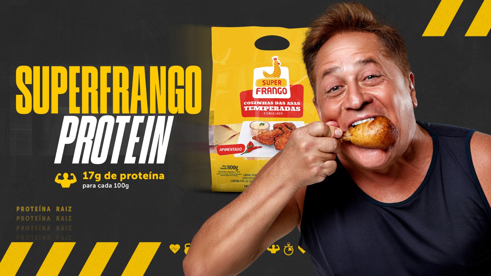 LEONARDO “LANÇA” SUPERFRANGO PROTEIN COM CAMPANHA DA FILADÉLFIA